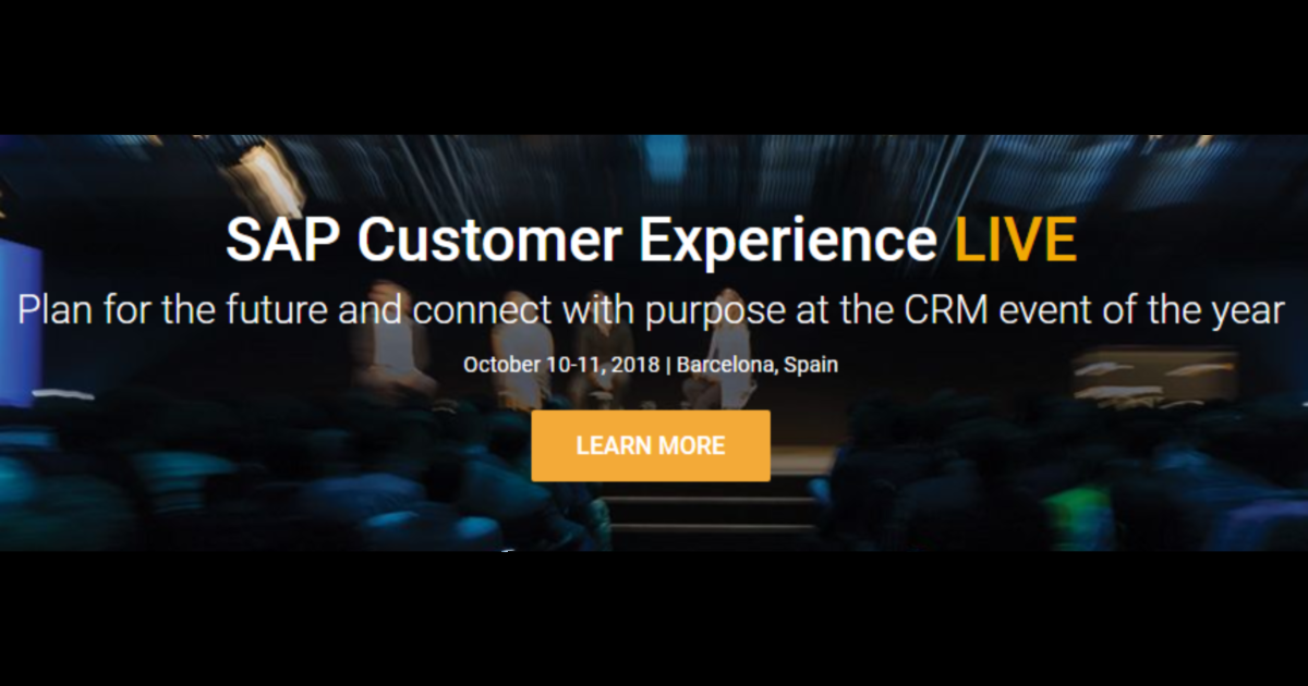 SAP Customer Experience LIVE