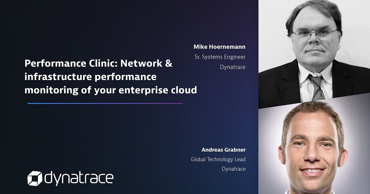 Performance Clinic: Network & infrastructure 