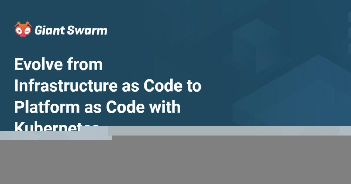 Evolve from Infrastructure as Code to Platform